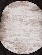 Пушистый круглый ковер NATUREL D994 BEIGE Овал
