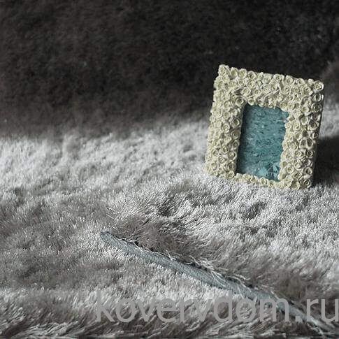 Ковер длинноворсовый Шелк Шегги SILVER Ковер длинноворсовый Шелк Шегги SILVER