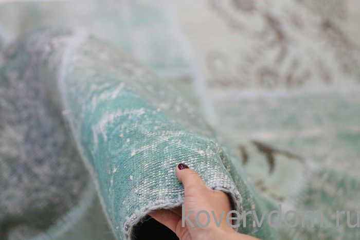 Винтажный ковер 100% шерсть пэчворк R-8900 Винтажный ковер 100% шерсть пэчворк R-8900