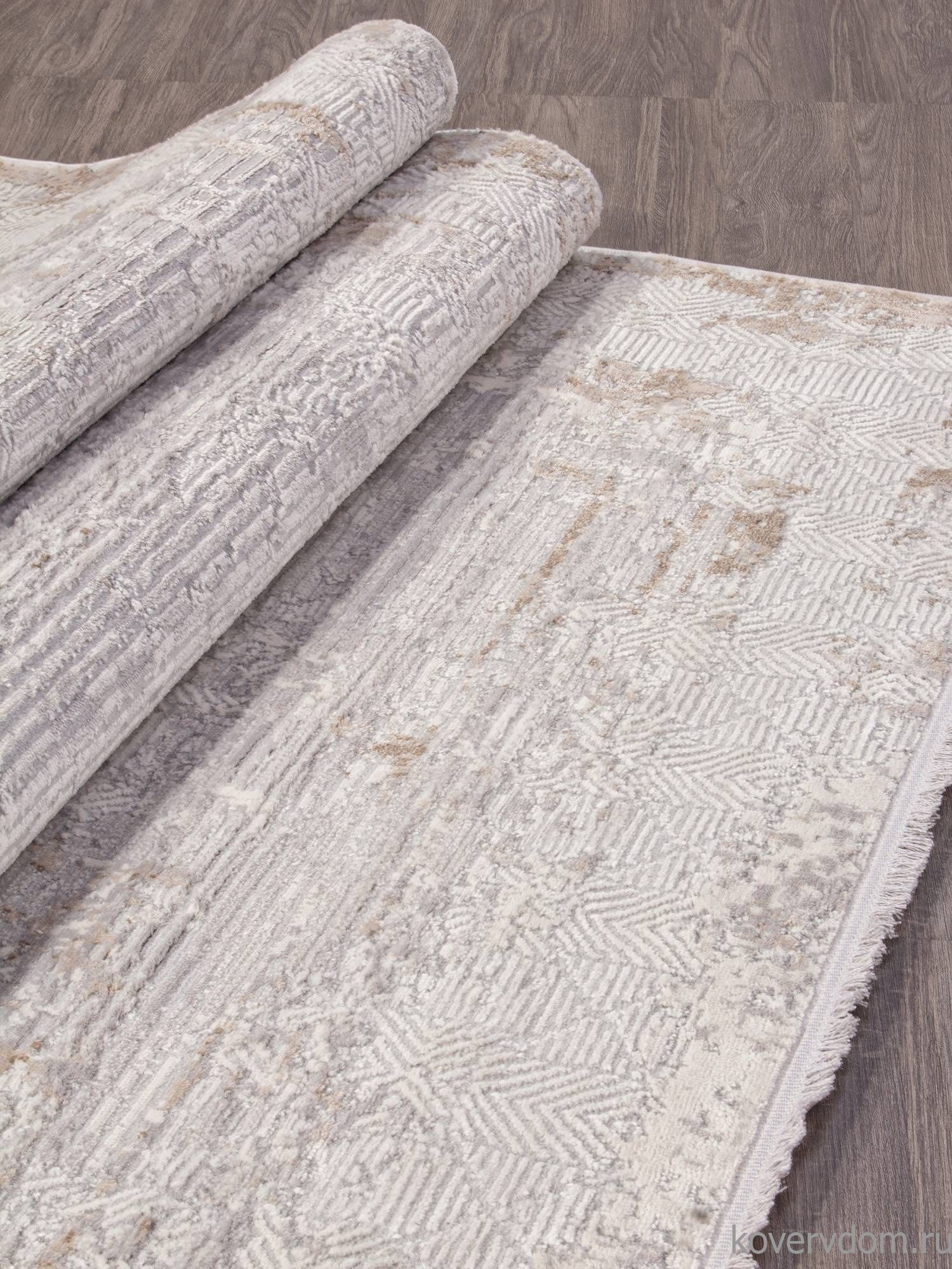 Ковер ALANYA 22400A WHITE / GREY SHR