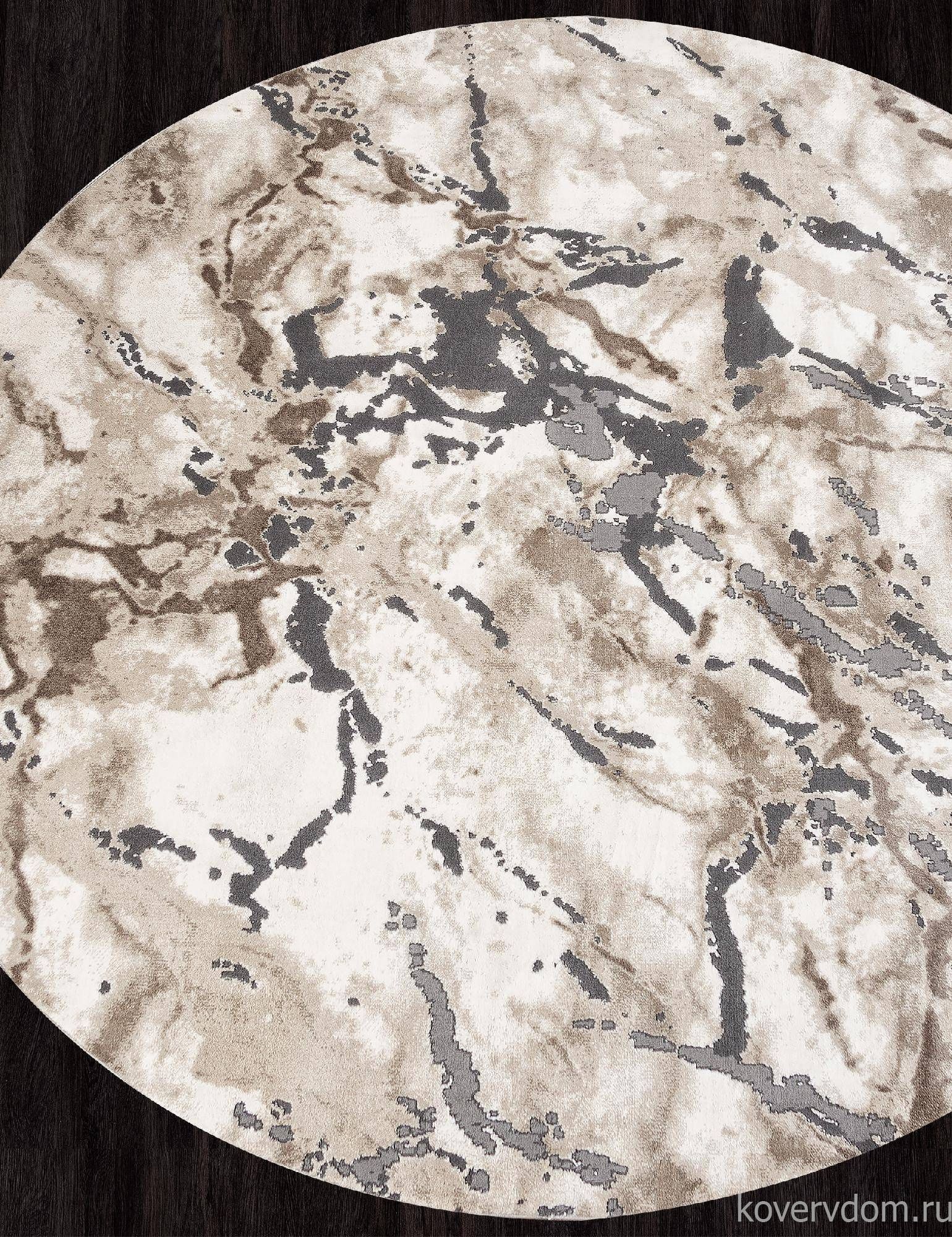 Ковер ARMINA 03819A GREY / BROWN Круг Ковер ARMINA 03819A GREY / BROWN Круг