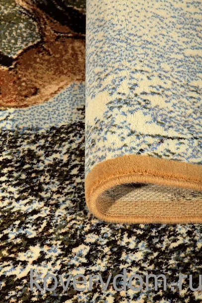 Шерстяной пейзажный ковер Hunnu 6S1027 82 водопой