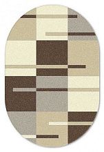 Овальный ковер из Молдовы рельефный SOHO 1612-15011 ОВАЛ