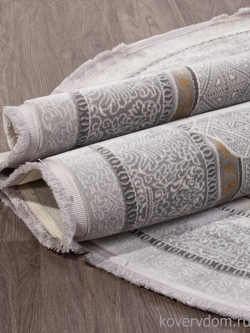 Ковер LISSABON-A SI001D GREY / GREY Овал Ковер LISSABON-A SI001D GREY / GREY Овал