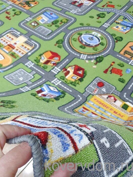 Детский ковер-палас с дорогами TOWN 1367-51