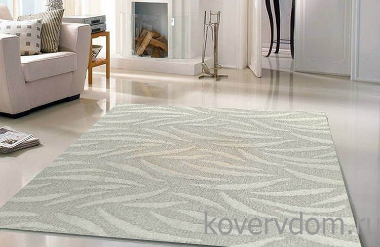 Однотонный ковер-палас Opera 106 айвори