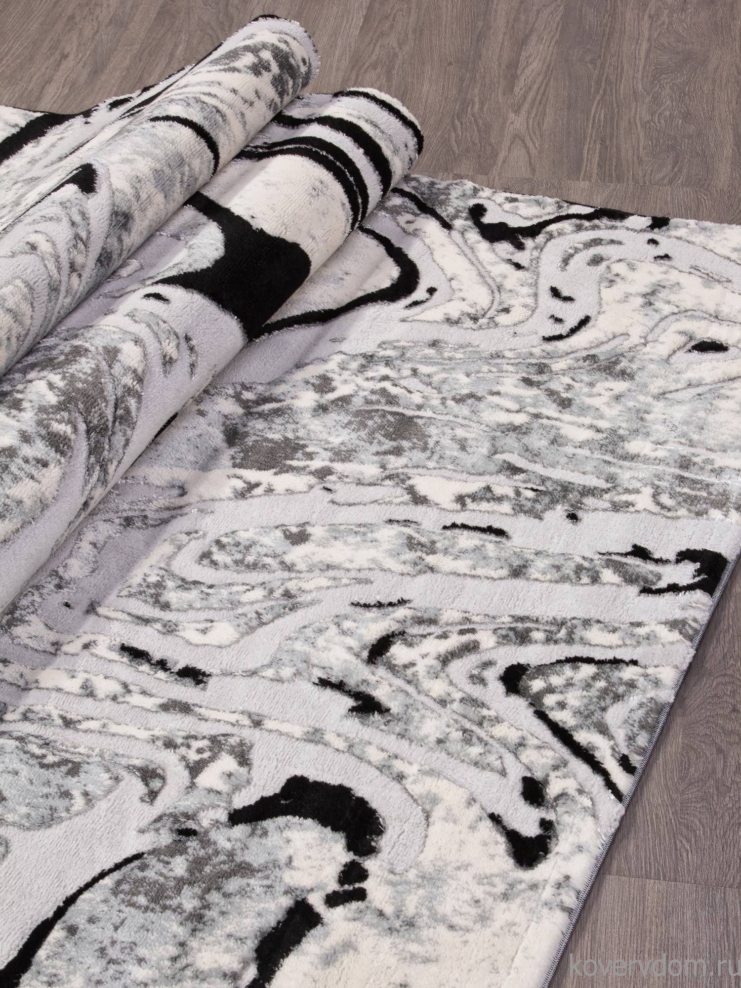 Ковер Valentino Y500B LIGHT GREY SHIRINK / BLACK Ковер Valentino Y500B LIGHT GREY SHIRINK / BLACK