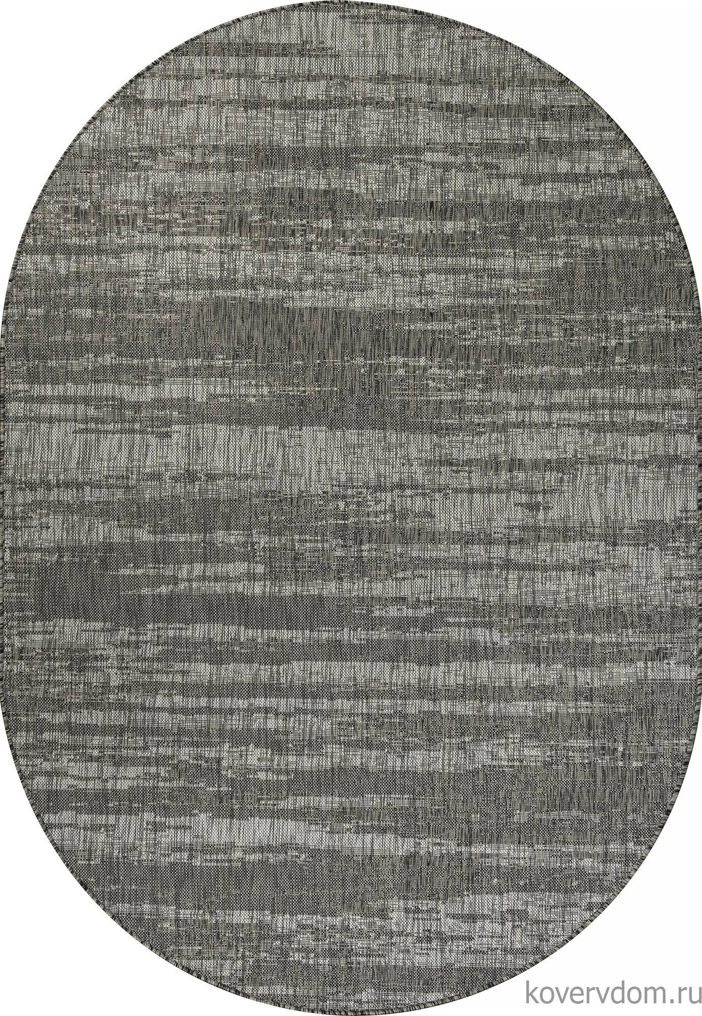 Ковер-циновка KAIR S143 GRAY Овал