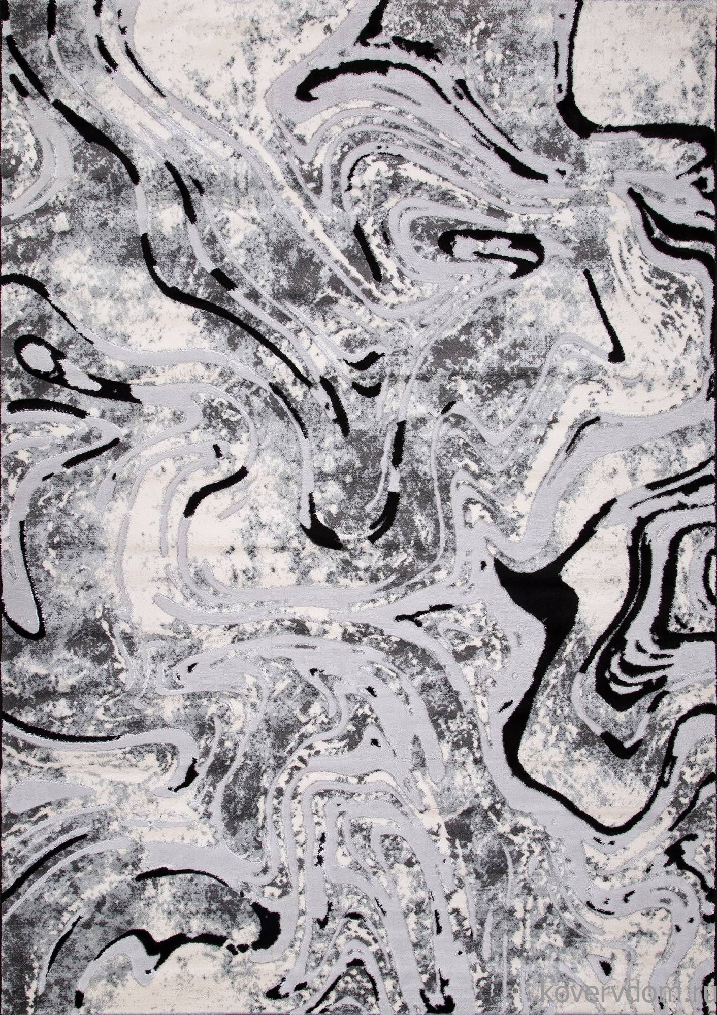 Ковер Valentino Y500B LIGHT GREY SHIRINK / BLACK Ковер Valentino Y500B LIGHT GREY SHIRINK / BLACK