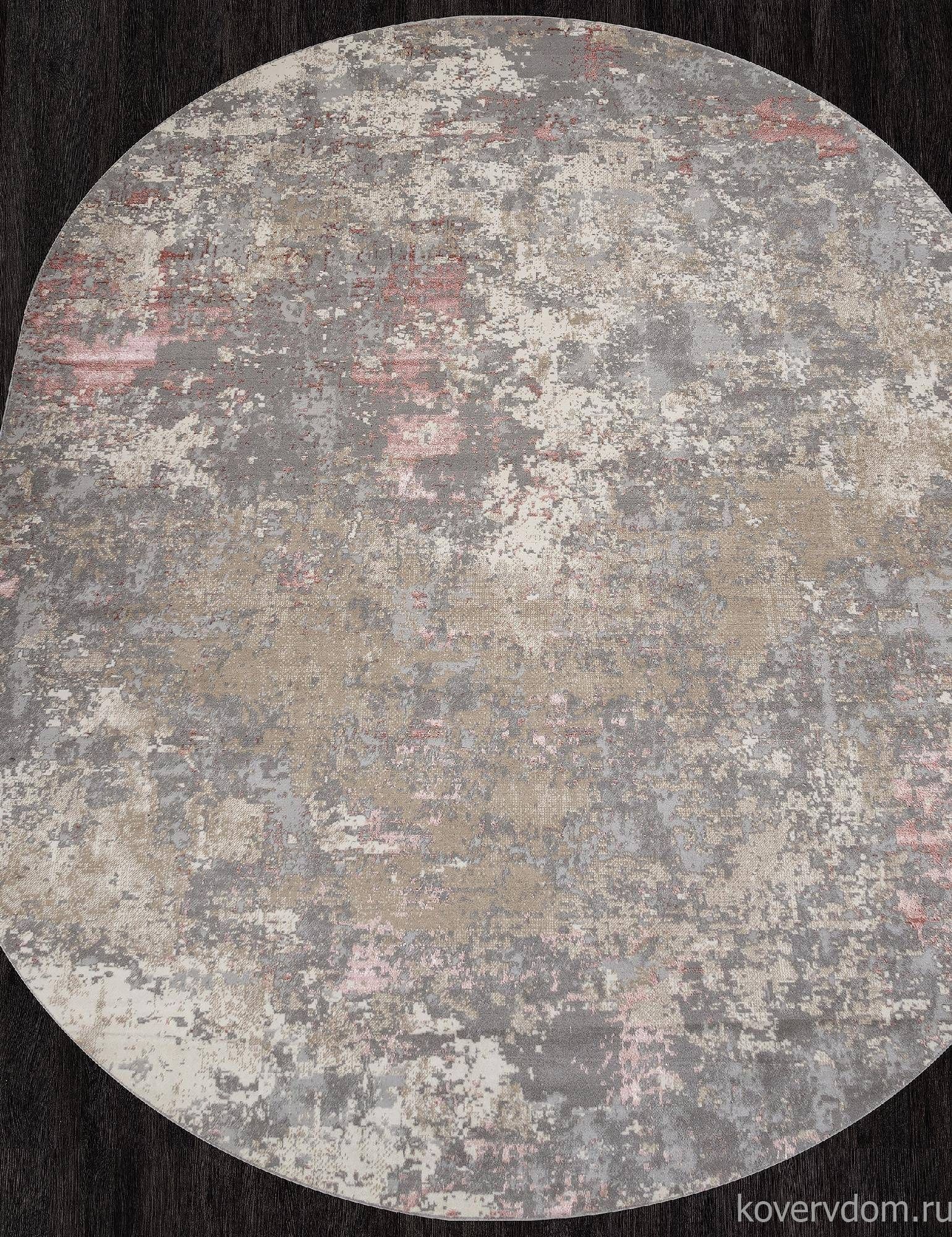 Ковер LIMAN F163 BEIGE-PINK Овал