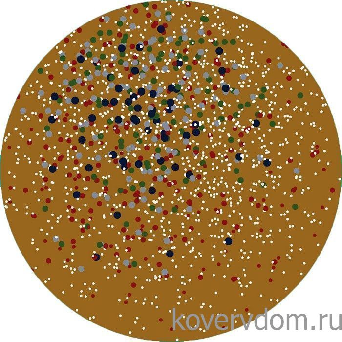 Ковер Абстракция 40171-23 КРУГ коричневый  Ковер Абстракция 40171-23 КРУГ коричневый