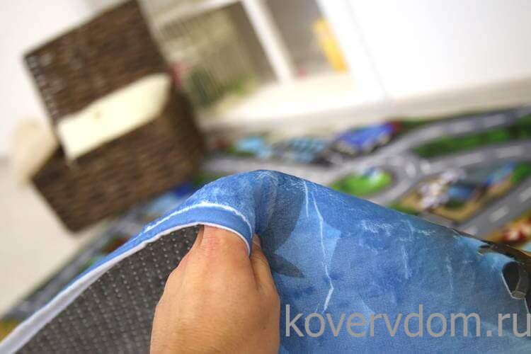 Детский развивающий 3D ковер с дорогами ГОРОДОК в морской бухте 86134 Детский развивающий 3D ковер с дорогами ГОРОДОК в морской бухте 86134