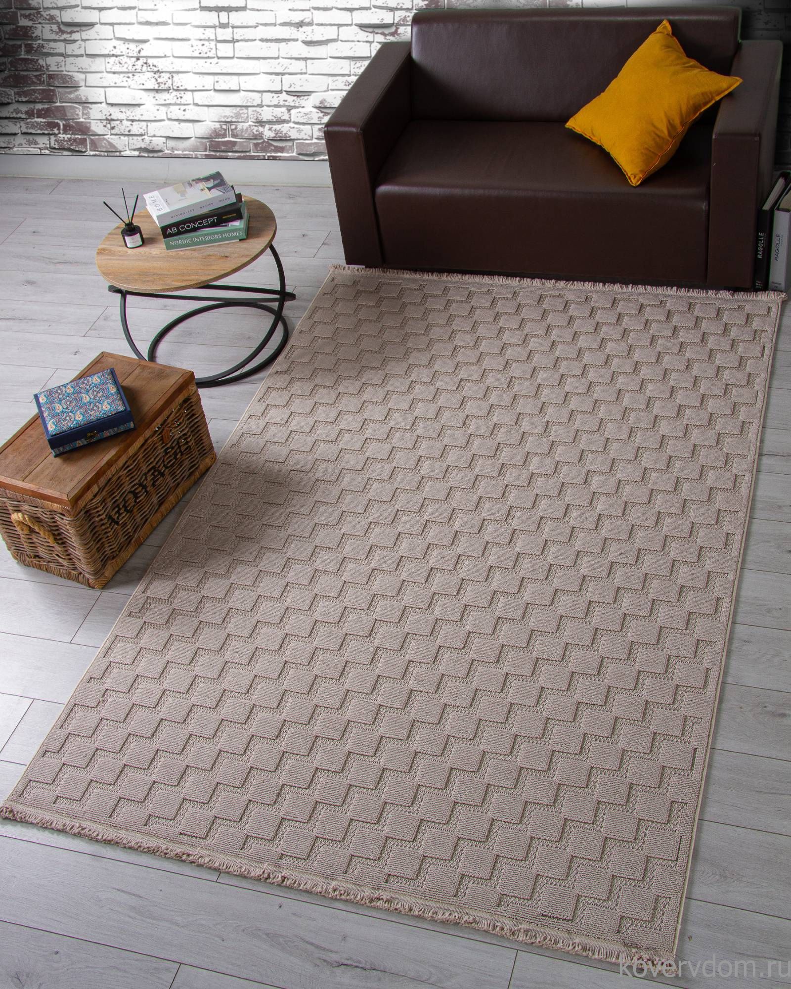 Ковер LOOPY L0010A D.BEIGE / D.BEIGE Ковер LOOPY L0010A D.BEIGE / D.BEIGE