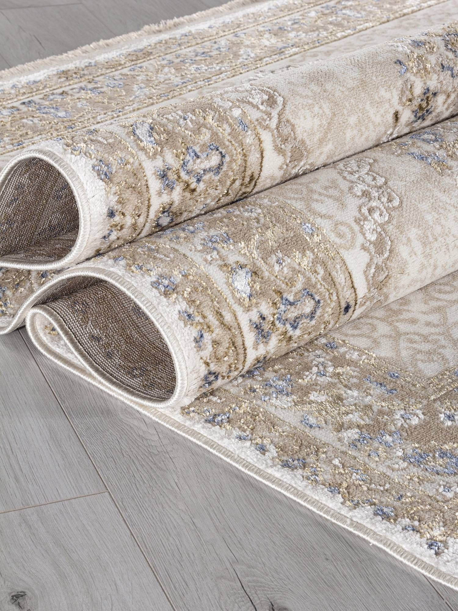 Ковер MOSSO 27226A BEIGE / BLUE