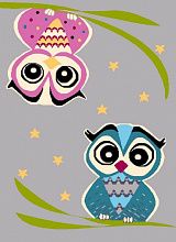 Ковер Agnella детский FUNKY TOP Owl grey