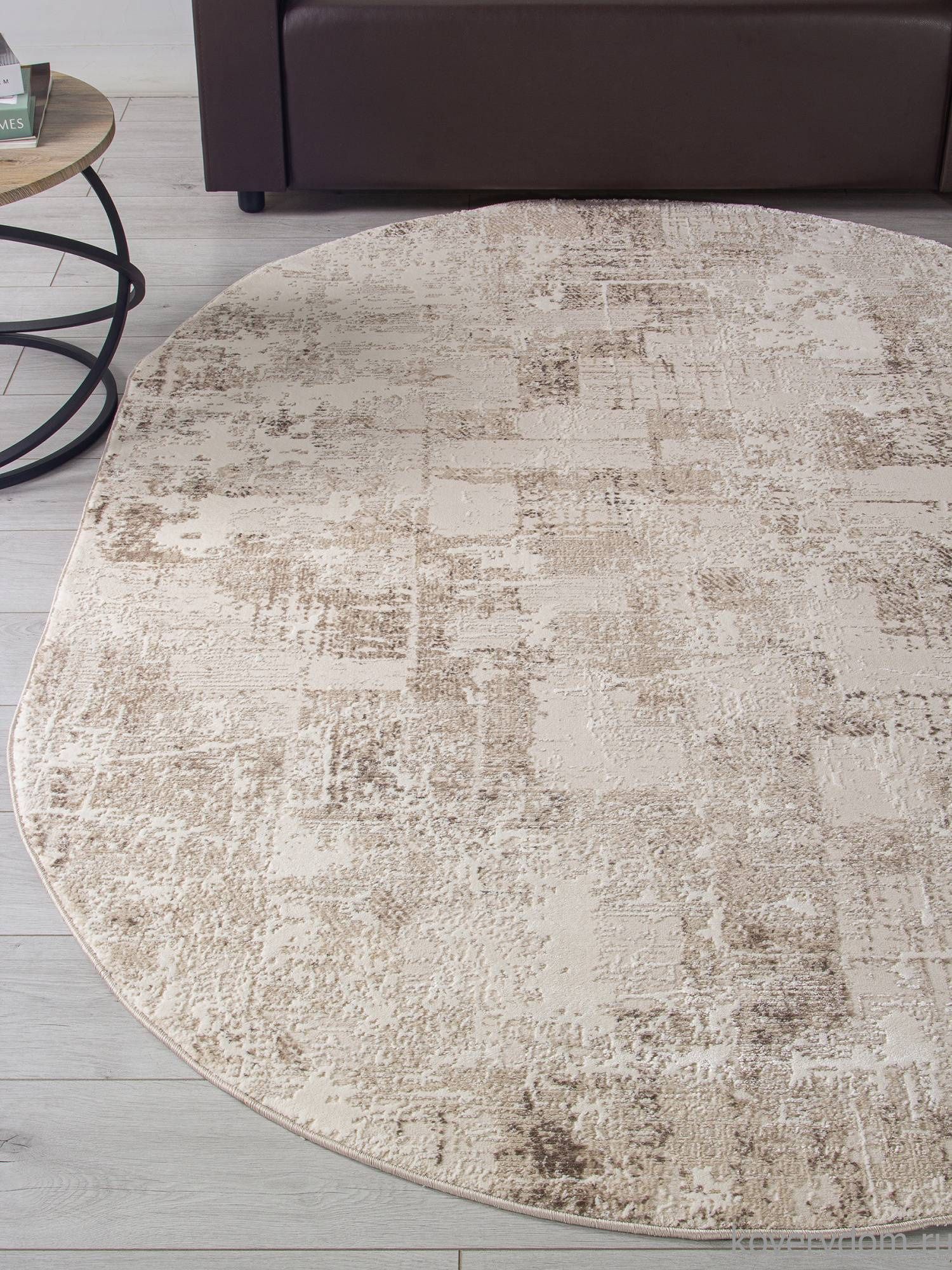 Ковер ARMINA 04091A BROWN / BROWN Овал