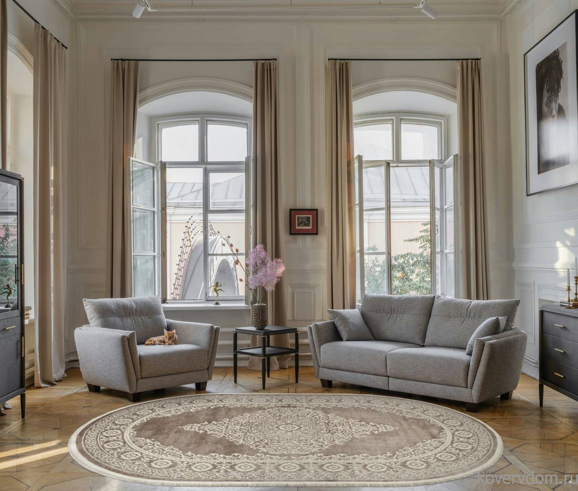 Ковер MARMARIS 26468A CREAM / D.BEIGE Овал