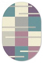 Овальный ковер из Молдовы рельефный SOHO 1612-15521 ОВАЛ