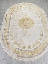 Круглый ковер DELINA A064A CREAM / GOLD FDY Овал