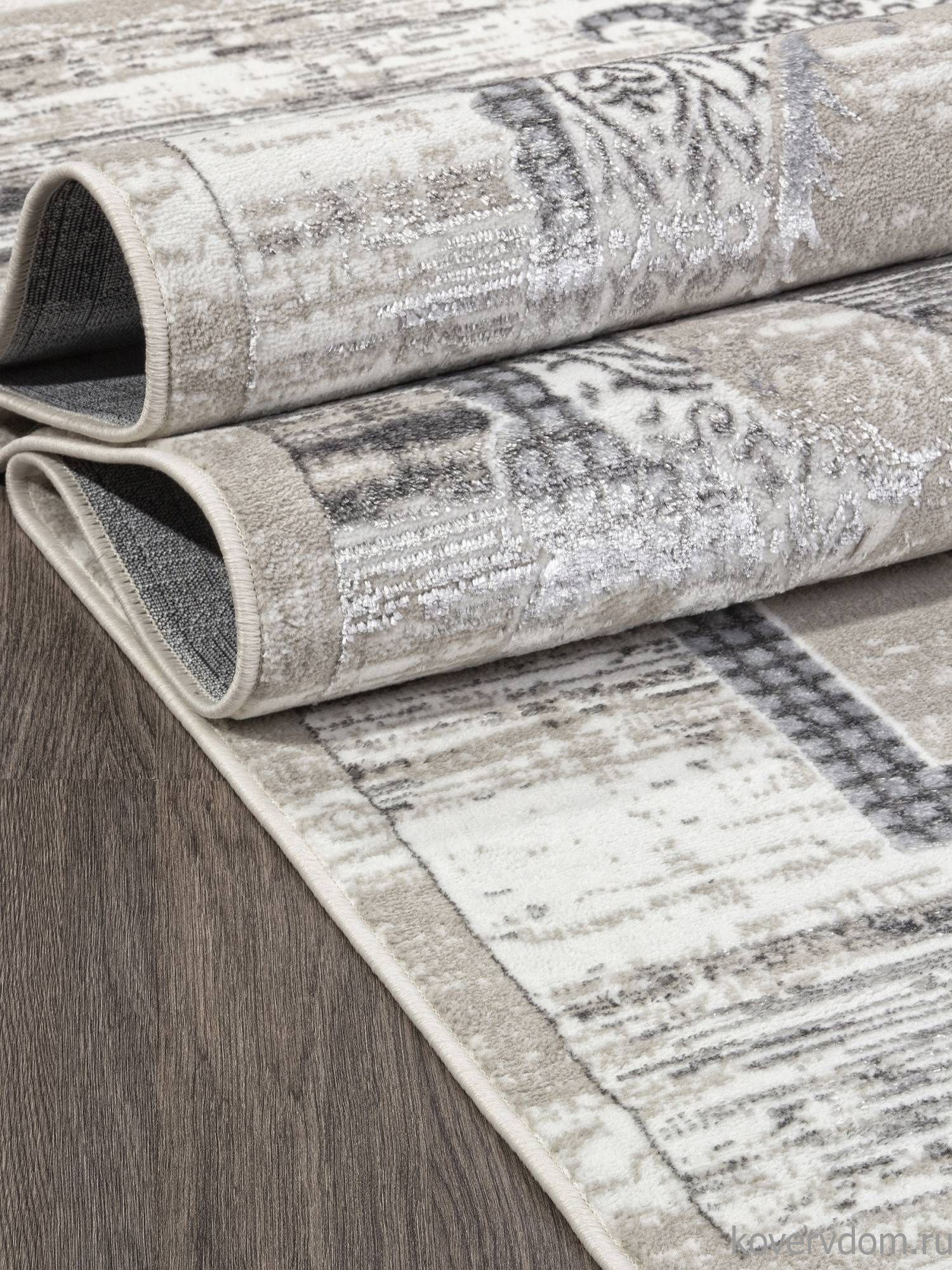 Ковер ALFANI Q018A GREY FDY / CREAM SHRINK Ковер ALFANI Q018A GREY FDY / CREAM SHRINK